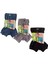 Bamboo Boxer Pamuklu Cotton Modal Elasten 3'lü Ekonomik Paket Siyah-Gri-Lacivert Ekstra Esnek Yumuşak Slim Fit Babx1-4 6