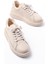 Kadın Sneaker Günlük Vegan Bej Ayakkabı 3