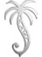 925 Ayar gümüş kolye palmiye ağacı SM8506 2