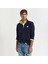 Erkek Lacivert Regular Fit Yarım Fermuarlı Logolu Sweatshirt 1