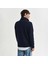 Erkek Lacivert Regular Fit Yarım Fermuarlı Logolu Sweatshirt 3