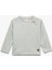Pamuklu Düğmeli Uzun Kollu Bisiklet Yaka Sweatshirt 1