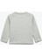 Pamuklu Düğmeli Uzun Kollu Bisiklet Yaka Sweatshirt 2