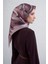 Soyut Desenli Saf Ipek Twill Eşarp 9423D 87 3