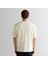 Erkek Krem Relaxed Fit Bisiklet Yaka Logolu T-Shirt 2