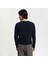 Erkek Lacivert Regular Fit Bisiklet Yaka Kazak 2