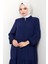 Kat Detaylı Fermuarlı Ferace 1586 - Lacivert 2