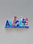 Alaçatı Temalı Kabartmalı Polyester Magnet. 10CM x 4cm. Mavi 1