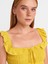 50873 Fırfırlı Bluz-Sarı 3