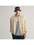Erkek Bej Oversize Fit Klasik Yaka Kareli Gömlek 1
