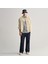 Erkek Bej Oversize Fit Klasik Yaka Kareli Gömlek 2