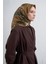 Obje Desenli Saf Ipek Twill Eşarp 9407D 81 2