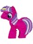 Pony Şekilli Pinyata Mor Renk Twillight Sparkle 54X10X54CM 1