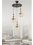 ESSLİGHT LİNA 3 LÜ SARKIT AVİZE KRİSTAL TAŞLI MODERN DEKORATİF AYDINLATMA 2