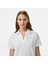 Kadın Beyaz Regular Fit Polo Yaka T-Shirt 4