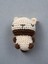 El Yapımı Amigurumi Anahtarlık 8-9 cm Örgü Hediyelik & Çanta Anahtar Aksesuarı Bej 1