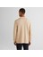 Erkek Bej Regular Fit Yarım Fermuarlı Sweatshirt 2