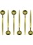 Gold Yuvarlak Tatlı Kaşık Seti 6 Adet, 18/10 Paslanmaz Çelik 6 Kişilik Tatlı Kaşığı Seti 18CM 2