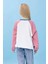 Kız Çocuk Fil Baskılı Bisiklet Yaka Oversize Mevsimlik sweatshirt - Ekru/gül Kurusu 2