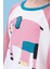 Kız Çocuk Fil Baskılı Bisiklet Yaka Oversize Mevsimlik sweatshirt - Ekru/gül Kurusu 3