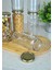 6 Adet Metal Gold Altın Kapaklı Konserve 500 cc Şeffaf Uzun Cam Kavanoz 500 ml 3