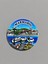 Marmaris Temalı Kabartmalı Polyester Magnet 6,5 cm Çap Lacivert 1