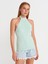 10798 Halter Bağlamalı Yaka Fitilli Triko Bluz-Mint 1