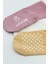 Bistyle Basic Kaymaz Penye Soket Çorap 3'lü BS10107 Pudra Ekru Somon 2