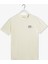 Erkek Krem Regular Fit Bisiklet Yaka Logolu T-Shirt 3