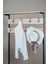 Metal Gövdeli Portmanto ve Ayakkabılık – Ahşap Raflı Çok Amaçlı Askılık Dolabı (85X35X170 Cm) 4