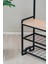 Metal Gövdeli Portmanto ve Ayakkabılık – Ahşap Raflı Çok Amaçlı Askılık Dolabı (85X35X170 Cm) 6
