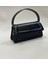 Siyah Sert Kapak Askılı Çanta 2