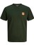 Jack Jones Küçük Yazı Logolu Erkek Tişört 12279100 1