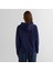 Kadın Lacivert Relaxed Fit Kapüşonlu Logolu Sweatshirt 2