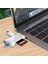 Microsd, Sd USB Girişli Type-C Adaptör 6'sı 1 Arada Kart Okuyucu Adaptör Usb-C Otg Çoklayıcı ve Hub 3