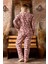 Nisanca Büyük Beden Peluş Polar Pijama Takımı- Kışlık Büyük Beden Kadın Pijama 3