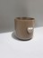 Dekoratif Beton Saksı Silindir Modern Kahve Kalp Tema 13X13 cm 3