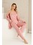 Sabahlıklı Dantel Detaylı Pegasus Kadın Pijama Takımı-Çeyizlik Takım- Geniş Beden Aralığı 3