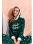 Kapüşonlu Kışlık Kadın Peluş Polar Pijama Takımı - Yeni Yıl Pijaması 6