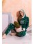 Kapüşonlu Kışlık Kadın Peluş Polar Pijama Takımı - Yeni Yıl Pijaması 7