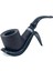 Bent Billiard Briar (Gül Kökü) 9 mm Filtreli El Yapımı Pipo - 2642 2