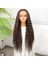 Afro Dalga Kumral Fiber Sentetik Tül Peruk 1