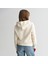 Kadın Krem Relaxed Fit Kapüşonlu Logolu Sweatshirt 2