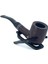 Half Bent Billiard Briar (Gül Kökü) 9 mm Filtreli El Yapımı Pipo - 2645 4