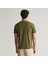 Erkek Yeşil Regular Fit Bisiklet Yaka T-Shirt 3