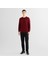 Erkek Bordo Regular Fit Bisiklet Yaka Kazak 3