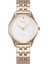 V297LXVISV Quartz Çelik Rose Beyaz Kadran Safir Cam 32 mm Kadın Kol Saati 1