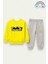Erkek Çocuk Sweatshirt ve Eşofman Altı Takımı – Sarı Look Desenli 1-5 Yaş 12013 1