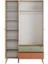 Terra Genç Odası 3 Kapılı 2 Çekmeceli Gardırop - Florida Meşe/karışık Renk 121X200X54 cm 5