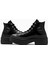 Chuck Taylor All Star Lugged Heel Unisex Siyah Deri Platform Bot 5